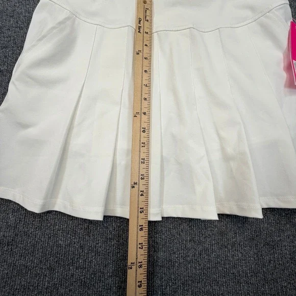 Lilly Pulitzer Priska Skort Women 12 Resort White Luxletic Pleated Tennis Golf - Picture 7 of 10